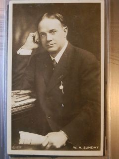 1086 Collection of Billy Sunday Family Card Real Photos
