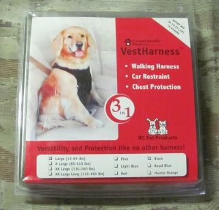 Large Dog Vest Harness   Walking, Car Restraint, Chest Protection 45 
