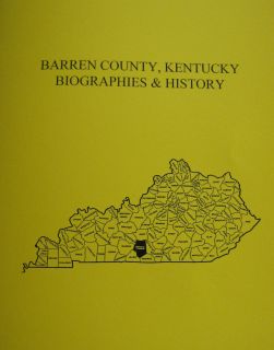 Barren County Kentucky KY History Biographies Genealogy