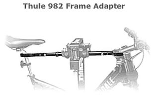 VW Bike Rack Attachment for Trailer Hitch Frame Adapter Routan Tiguan 