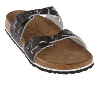 Birki Birkenstock Moorea Soft Footbed Cutout Strap Slide Sandal Shoe 