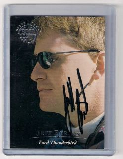 1996 Upper Deck Road to The Cup Jeff Burton Autograph