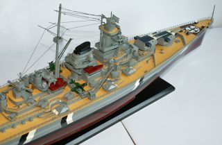 Bismarck 40 German Battleship Wood Model Boat War SHIP