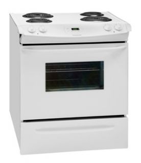 New Frigidaire White 30 Slide in Electric Range FFES3005LW