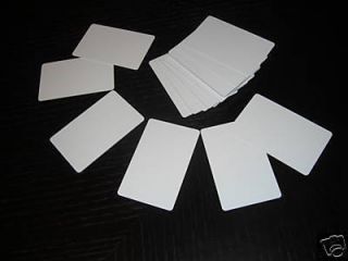 50 Blank PVC Plastic Photo ID White Credit Card 30mil