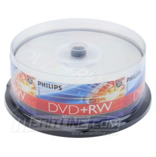   4X DVD RW Silver Branded Top Rewritable DVDRW Blank Media Discs