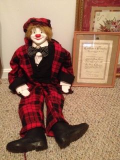 Scott and Gill Harris Hobo Clown Doll William EXTREMELY RARE MUST 