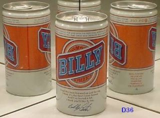 Billy Carter Beer Vintage A A Can Falls City Brewing Co Louisville 