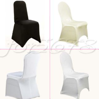 New White Spandex Lycra Chair Cover for Wedding Party