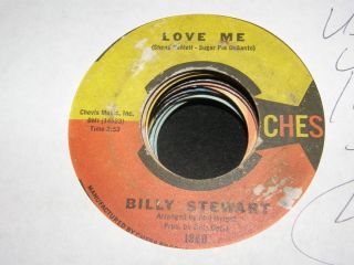 Billy Stewart Love Me Chess 1960 VG to VG Northern Soul 45 RPM Record