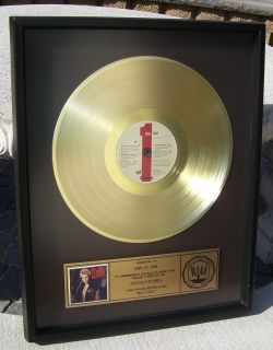 Billy Idol Self Titled RIAA Gold Record Award