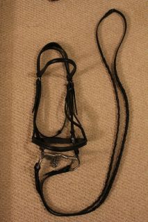 Complete English Schooling Bridle Black with Kimberwick