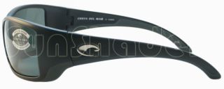 New Costa del Mar Blackfin Black / Grey 580 Sunglasses