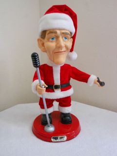 BING CROSBY Singing Animated Battery Santa Doll GEMMY Limited Edition 