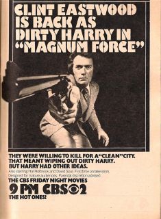 Clint Eastwood Dirty Harry in Magnum Force CBS 357 colt Python gun 