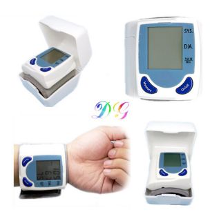 S5M Home Digital Cuff Wrist Blood Pressure Monitor Heart Rate Tester 