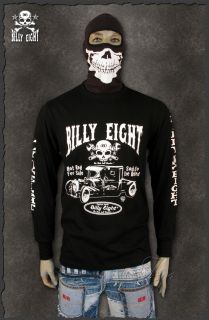 Billy EIGHT★V8 Hot Rat Rod★rockabilly Longsleeve Sweatshirt 