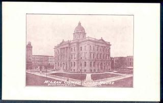 IL Bloomington Illinois McLean County Court House Panorama View