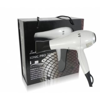 ISO Ionic Pro 2000 Blow Dryer with 6 Speed Heat Settings White Pearl 