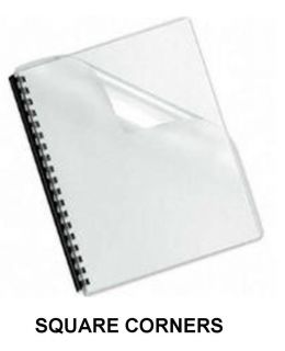 Clear Plastic Binding Covers 7 Mil 100 Sheets