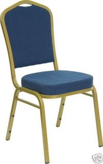 New Commercial Restaurant Stack Chair Church Chair BLUE Sale