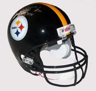 Rocky Bleier Signed Auto Pittsburgh Steelers Helmet