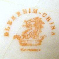 Two Antique Blenheim China Germany Porcelain Cups EC