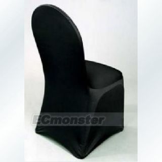 New Chair Cover for Wedding Party Banquet Spandex Lycra Black
