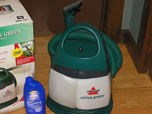 Bissell Little Green Machine Compact Deep Cleaner Tested Works Great 