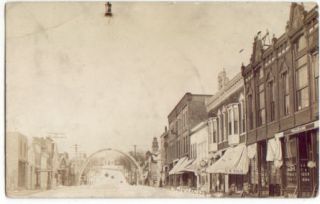 Black River Falls Wi Wisconsin 1911 RPPC Postcard Main Street Scene 