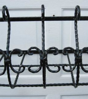 long extra large window box wall plant holder wrought iron in a black 