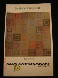 Blue Underground Studios BERKELEY SQUARE quilt pattern by Amy Walsh