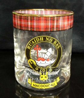 Smith Clan Crested Whisky Glass Tartan Whisky Glasses