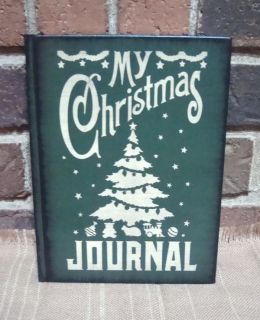 Prim Style Blank My Christmas Journal Recipe Book 168 Lined Pages HP 
