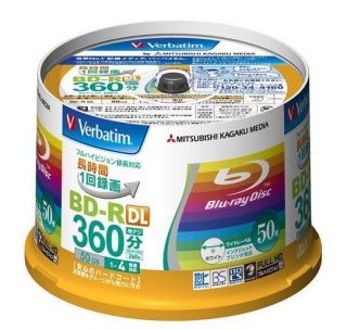 50 Verbatim blu ray blank discs BD R DL 50GB bluray ORIGINAL PACK