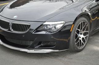 M6 BMW ADD REAL CARBON FIBER FRONT BUMPER LIP SPOILER PRODUCE IN 