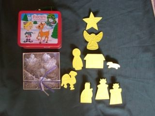 Christmas Cookie Cutter Lot Rudolph the Red Nosed Reindeer Nativity 