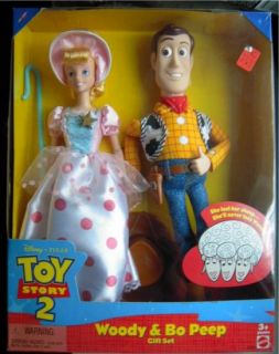 Woody & Bo Peep Gift Set Toy Story 2 Pixar Mattel Dolls MINT NIB