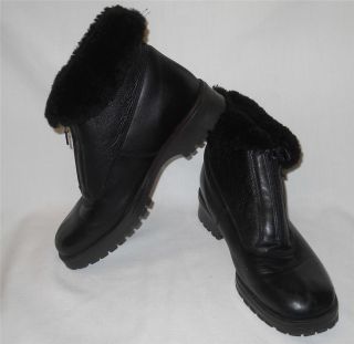 Blondo Shearling Size 10 Zipper Front Cozy Winter Boots