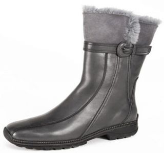 Blondo Womens B1393 Nevel Waterproof Leather Shearling Winter Boots 