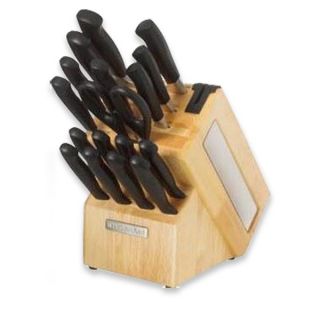   block set this kitchenaid 18 piece cutlery knife block set has