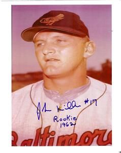 Baltimore Orioles Signed John Miller 17 Rookie 1962