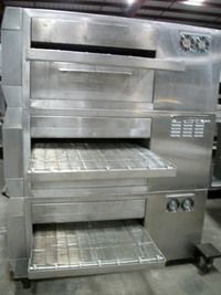 Blodgett MT3270 triple stack gas conveyor pizza ovens 32 wide