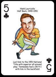 Football Playing Cards For Tennessee Volunteer Fans Includes