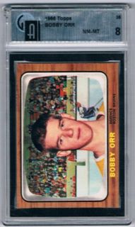 bobby orr rc graded ga 8 condition look clear scans feel free to 