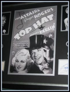 Fred Astaire Autograph Ginger Rogers Autograph Signatures in Display 