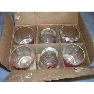 Vintage 6 PC Set Get Lost Airlines Cocktail Glasses in Box 1972 