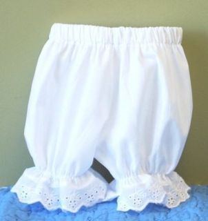 Baby Girl Eyelet Lace Edged Baby Knickers Bloomers