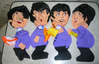 Beatles Inflatable Blow Up Dolls from 1966 – Mint Condition