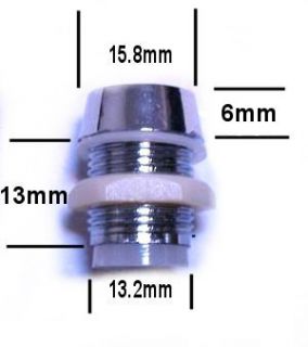 25 Chrome Plate ABS 10mm LED Holders SHIP Sold in USA